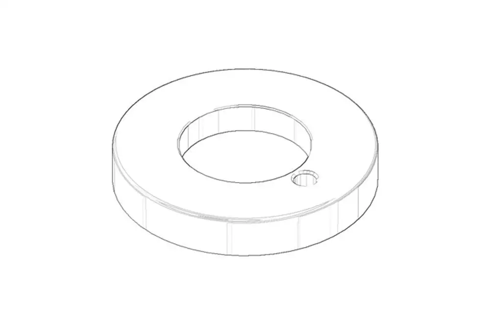DORNBRACHT Rosette ERSATZTEILE 092810133 D. 59 x D. 27,5 x 9 mm Weiß matt, 092810133-10 Galeriebild 1